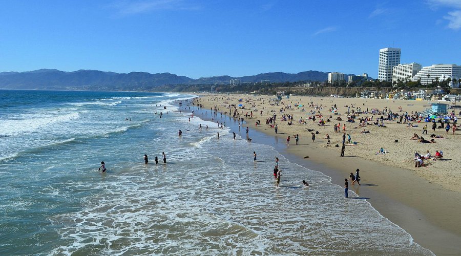 Santa Monica beach in Los Angeles
